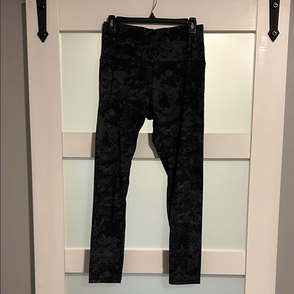 Black Patterned Women's Leggings